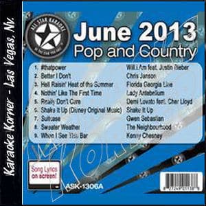 Karaoke Korner - June 2013 Pop and Country Hits A