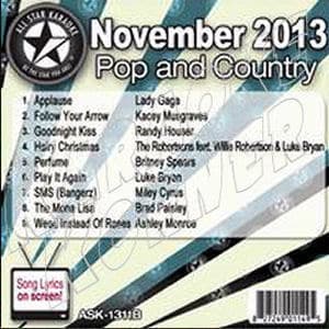 Karaoke Korner - November 2013 Pop and Country Hits B