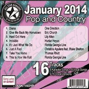 Karaoke Korner - January 2014 Pop and Country Hits B