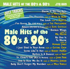Karaoke Korner - Male Hits of the 80's & 90's