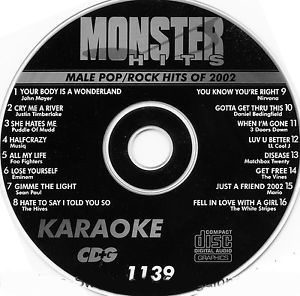 Karaoke Korner - Male Pop-Rock 2002