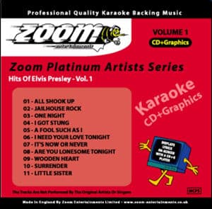 Karaoke Korner - Zoom Platinum Artists - Vol.1 - Style of Elvis Presley