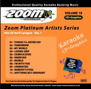 Karaoke Korner - Zoom Platinum Artists - Vol.19