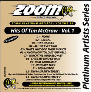 Karaoke Korner - Zoom Platinum Artists - Volume 36