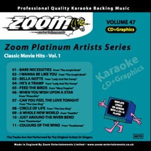 Karaoke Korner - Zoom Platinum Artists - Volume 47