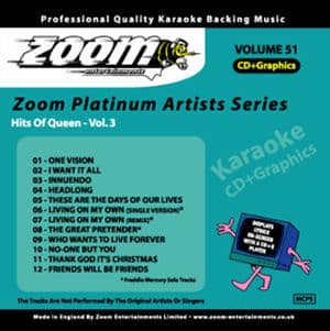 Karaoke Korner - Zoom Platinum Artists - Volume 51