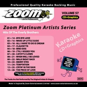 Karaoke Korner - Zoom Platinum Artists - Volume 57