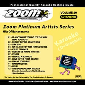 Karaoke Korner - Zoom Platinum Artists - Volume 59