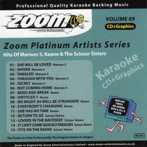 Karaoke Korner - Zoom Platinum Artists - Volume 69