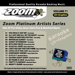 Karaoke Korner - Zoom Platinum Artists - Volume 71
