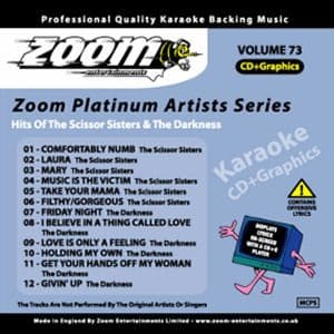 Karaoke Korner - Zoom Platinum Artists - Volume 73