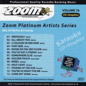 Karaoke Korner - Zoom Platinum Artists - Volume 76