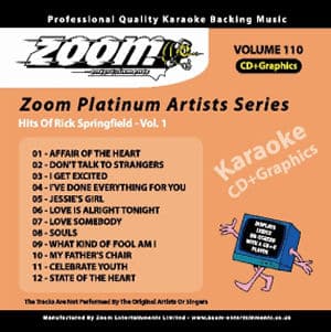 Karaoke Korner - Zoom Platinum Artists - Volume 110