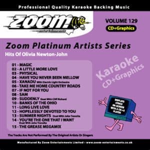 Karaoke Korner - Zoom Platinum Artists - Volume 129