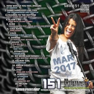 mrh151 - Mr Entertainer Karaoke Hits Vol 151 - March 2017