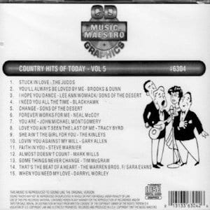 MM6304 - Country Hits Of Today Vol 5