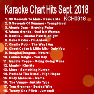 kch0918 - Karaoke Chart Hits - September 2018