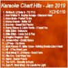 kch0119 - Karaoke Chart Hits January 2019