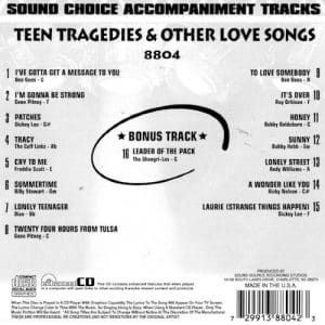 sc8804 - TEEN TRAGEDIES & OTHER LOVE SONGS