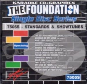 sc7505S - The Foundation Single Disc Series Standards & Showtunes