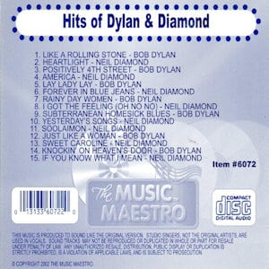 mm6072 - Hits Of Dylan & Diamond