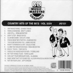 MM6101 - Country Hits Of The 90's - Vol. 25