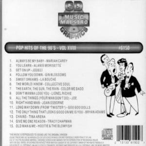 mm6150 - Pop Hits Of The 90's vol XVIII