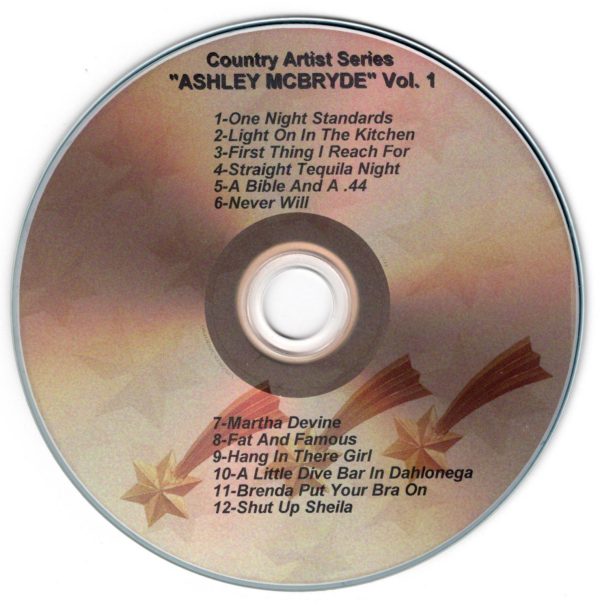 Ashley-McBryde One Night Standards Light On In The Kitchen First Thing I Reach For Straight Tequila night A Bible And A .44 Never Will Martha Devine Fat And Famous Hang In There Girl A Little Dive Bar In Dahlonega Brenda Put Your Bra On Shut Up Sheila